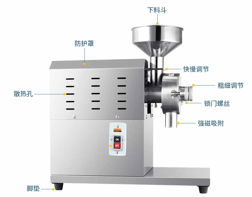 812小型五谷雜糧磨粉機結構